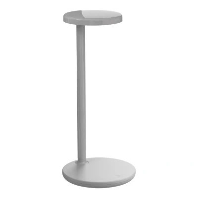 Afbeelding van Flos Oblique QI Bureaulamp LED Met Mobiele Oplader Glanzend Grijs