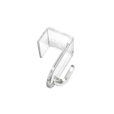 Afbeelding van GARDINIA Decoratief haakje transparant, kunststof, 3,5 x 2 cm