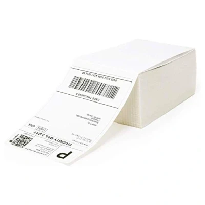 Afbeelding van NETUM 10,2 cm x 15,2 Fanfold Direct Thermal Labels Witte Verzending Postage Labels, Geperforeerd, Permanente Lijm (1 Stacks 500 Labels)