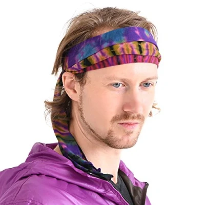 Afbeelding van Casualbox Tie Dye Headband Bandana Boho Hippie Retro Flower psychedelic 60&#039;s B
