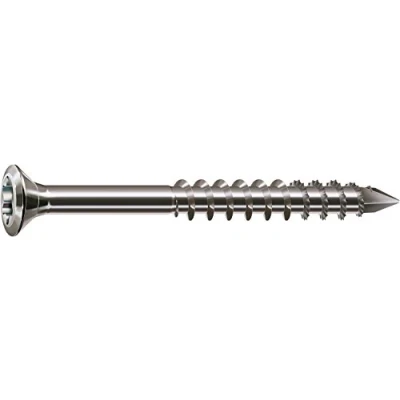 Afbeelding van SPAX T STAR plus, 0467000400453 Gevelschroef van roestvrij staal A2, 4,0 x 45 mm, 100 stuks, zeer kleine verzonken lens kop, gedeeltelijke schroefdraad, CUT punt