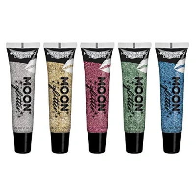 Afbeelding van Moon Glitter Holografische Lipgloss 15ml (Set van 5)