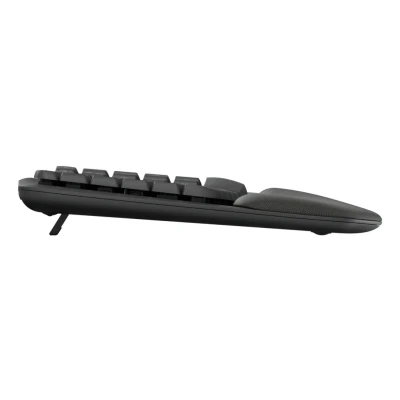 Afbeelding van Logitech Wave Keys draadloos ergonomisch toetsenbord Grafiet, Pan Nordic QWERTY indeling
