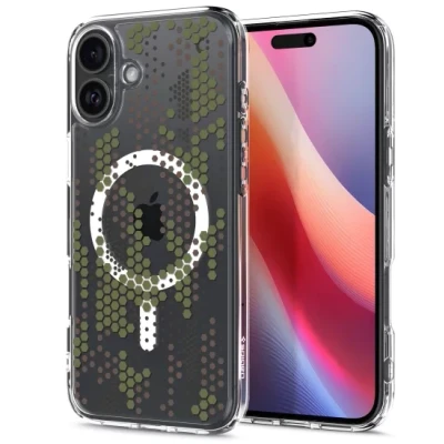 Afbeelding van Spigen Ultra Hybrid MagFit Case voor iPhone 16 Plus, Compatibel met MagSafe accessories hoesje Digital Camo