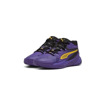 Afbeelding van Puma Dagger Basketbalschoenen blackteam violet, Maat: 44, Black/team violet Schoenen