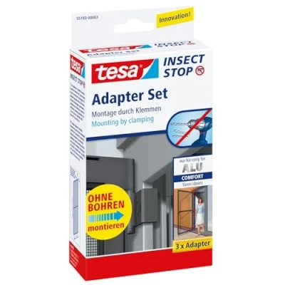 Afbeelding van Tesa 55193 00 Adapter Alu Comfort vliegenhor adapterset Geschikt voor merk 3 stuk(s)