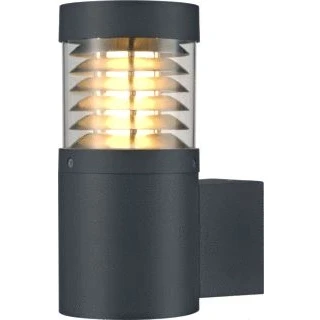 Afbeelding van Slv f pol wall outdoor wandarmatuur tc d h t q se ip54 rond antraciet max 20 w 231585