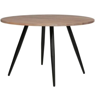 Afbeelding van WOOOD Tablo Rond Tafelblad Incl. 2 standen Poot Conisch 74,4x120x120