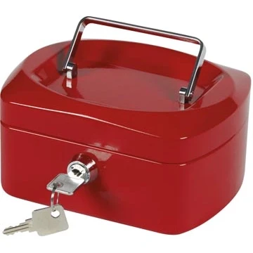 Afbeelding van Q connect Geldkoffer, 155 X 120 75 Mm, Rood Geldkoffer
