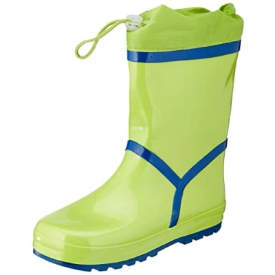 Afbeelding van Playshoes Regenlaarzen voor kinderen met trekkoord Basis Groen maat 21EU
