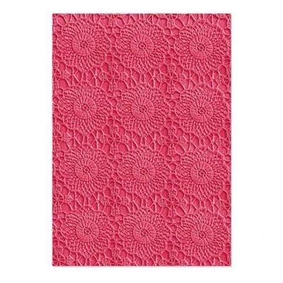 Afbeelding van Sizzix 3 D Textured Impressions Emb. Folder Crochet Mandala 665915 Eileen Hull (04 22)