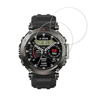 Afbeelding van kwmobile 2x Smartwatch screenprotectors geschikt voor Garmin T Rex Ultra Gehard glas Horloge bescherming