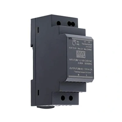Afbeelding van 12 VDC 2 A 24 Watt Mean Well HDR 30 DIN rail voeding