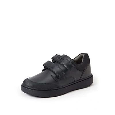 Afbeelding van Geox Riddock BOY Klittenbandschoenen voor kinderen, Maat: 28, Black Leer en textiel