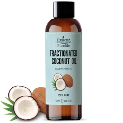 Afbeelding van Fractionated Kokosolie 100ml Vloeibaar voor Essentiële Olie, Pure Huid, Haar &amp; Lippenbalsem Draagolie het Maken van Oliemengsels