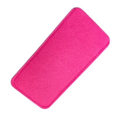 Afbeelding van Eyezoo® Brillenkoker Roze Briletui Brillenhoes Vilt Insteek