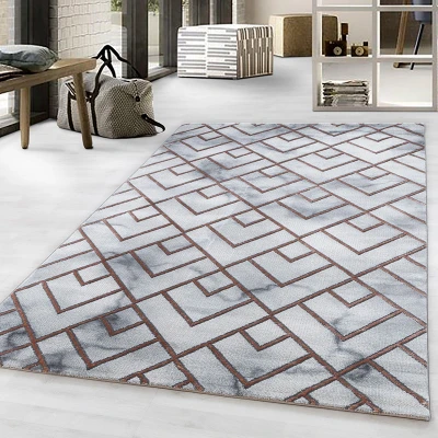Afbeelding van Modern vloerkleed Marble Pattern Grijs/Bruin 140x200cm Adana Carpets