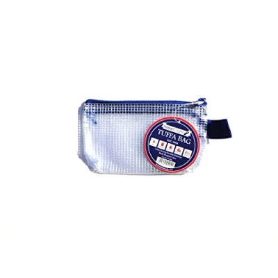 Afbeelding van Mini Tuff Bag Zip Wallet Clear Plastic Portefeuilles Rits Pouch Bestand Etui Map Waterbestendig Versterkte Heavy Duty Mesh Zakken (Mini 1 Pack)