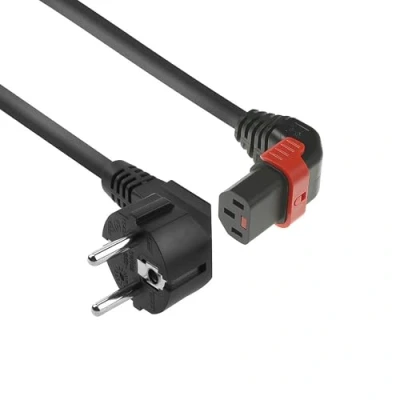 Afbeelding van C13 kabel ACT 1 meter (Haaks, Omhoog, IEC lock)