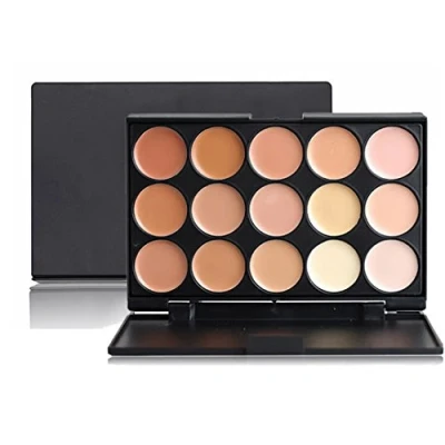 Afbeelding van FantasyDay 15 Kleur Langhoudend Full Coverage Crèmes Afdekstift Concealer Palette Correctors Gezicht Foundation Makeup Contour Kit met Make upkwasten Verberg Oneffenheden voor een Perfecte Teint