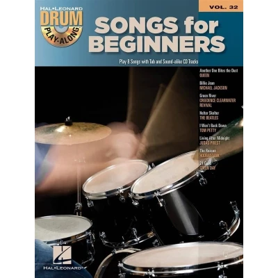 Afbeelding van Songs for beginners drum play along vol. 32 recueil + enregistrement(s) en ligne