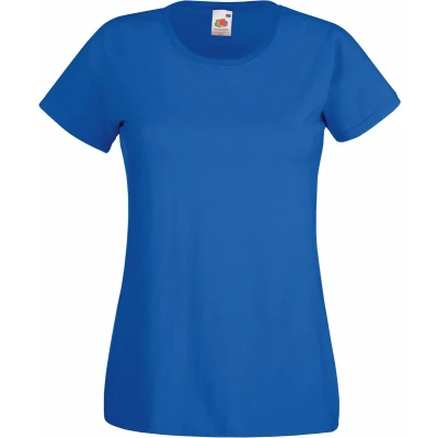 Afbeelding van Fruit Of The Loom Dames / Vrouwen Damens Fit Valueweight T shirt met korte mouwen (Royaal Blauw)