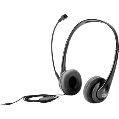 Afbeelding van HP T1A66AA Over Ear headset Computer Kabel Stereo Zwart Ruisonderdrukking (microfoon) Volumeregeling