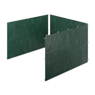 Afbeelding van Relaxdays zijwanden partytent 2x3 m set van 3 losse groen