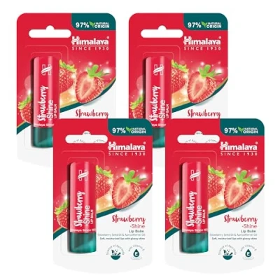 Afbeelding van Himalaya Herbals Lipbalm Strawberry Shine 1ST