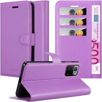 Afbeelding van Cadorabo Hoesje geschikt voor Xiaomi POCO X3 GT in MANGAAN PAARS Beschermhoes met magnetische sluiting, standfunctie en kaartvakje Book Case Cover Etui