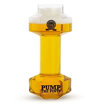 Afbeelding van Bar Bespoke Beer O’clock Dumbbell Bier Pint Drinkglas (650ml)