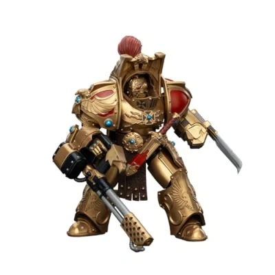 Afbeelding van Joy Toy (CN) Warhammer The Horus Heresy Action Figure 1/18 Legio Custodes Aquilon Terminator Squad met Infernus Firepike 14 cm Figuur