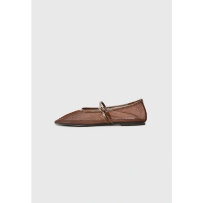 Afbeelding van Steve Madden MASH Ballerina&#039;s, Dames, Maat: 37, Brown Imitatieleer/ textiel