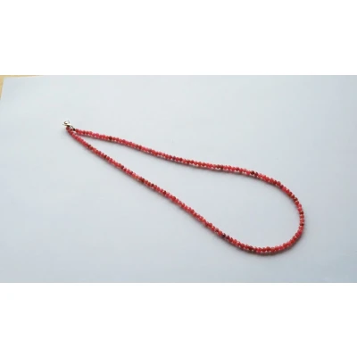Afbeelding van Gefacetteerd Rhodoniet collier