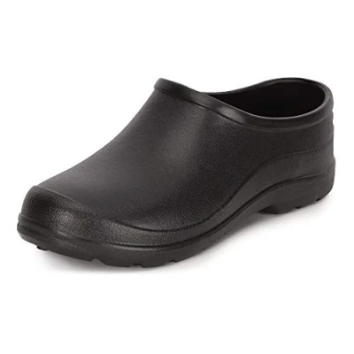 Afbeelding van Ladeheid Unisex Clogs Tuinklompen Tuinschoenen Lichte Dames Heren Zwart 39 LA DW Xclap