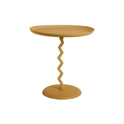 Afbeelding van Leitmotiv Bijzettafel Zig Zag Medium Okergeel