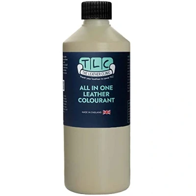 Afbeelding van The Leather Clinic All in One Colourant Zelfsluitende reparatieverf voor leerverf Recolour meubels, banken, autostoeltjes (beige, 250 ml)