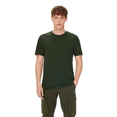 Afbeelding van ONLY &amp; SONS Men&#039;s ONSMATT LONGY SS Tee NOOS T shirt, Rosin, M