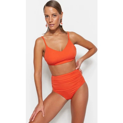 Afbeelding van Trendyol Vrouwen hoge taille Granaatappelbloesem bikinibroekje met TBESS20BA0018