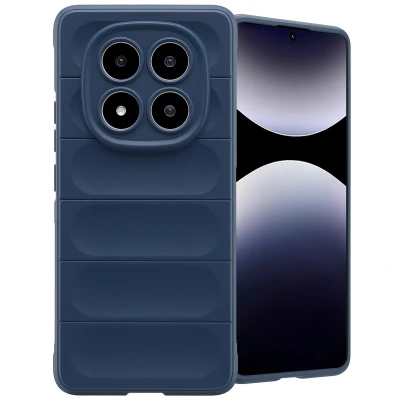 Afbeelding van Xiaomi Redmi Note 14 Pro 5G Hoesje Siliconen en TPU (zacht) imoshion Softcase/Backcover Donkerblauw Telefoonhoesje