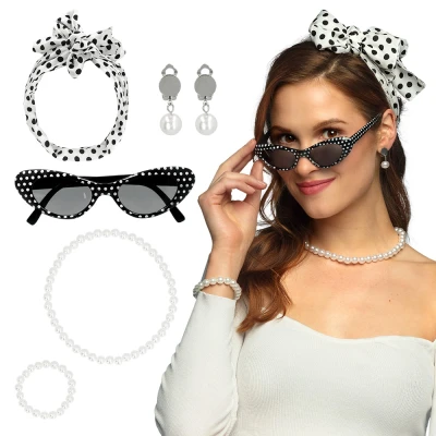 Afbeelding van Boland Set Grootmoeder Volwassenen Vrouwen Accessoireset Grappig en Fout Cosplay Carnaval Themafeest