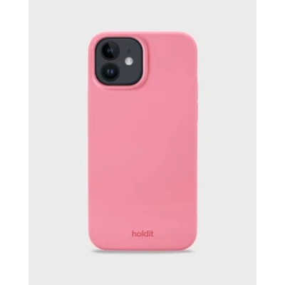 Afbeelding van holdit Siliconenhoes iPhone 12/12 Pro (6,1 inch), 0,8 mm, ultradun, siliconen, trendy slim siliconen case met volledige bescherming (verhoogde rand voor camerabescherming), rouge pink