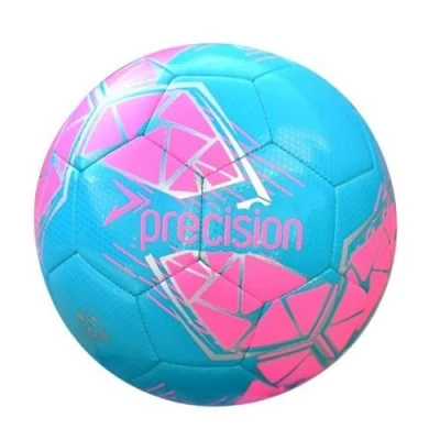 Afbeelding van Precision Fusion High Performance Midi voetbal, duurzaam, machinaal gestikt TPU, 2 mm EVA gevoerd, lichtgewicht 220 g, blauw, officiële balmaat