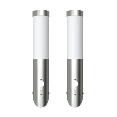 Afbeelding van Buitenlamp RVS Enego met sensor (2 stuks)