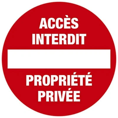 Afbeelding van Exacompta 67100E Panneau accés interdit 30 cm FR