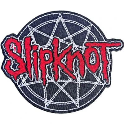 Afbeelding van Slipknot Red Logo Over Nonogram Patch Multicolours