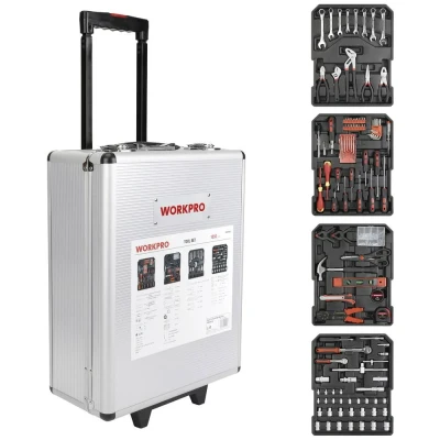 Afbeelding van WorkPro WP1050 Gereedschapsset In koffer, Met wieltjes 1050 delig