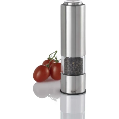 Afbeelding van Peper en zoutmolen AdHoc Elektrisch Met LED RVS 19 cm