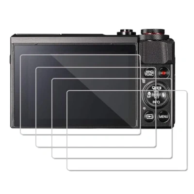Afbeelding van [4 pak] OOTSR schermbeschermer voor Canon G7X Mark II G9X G9XII G5X gehard glas beschermer [kristalhelder] [krasbestendig]
