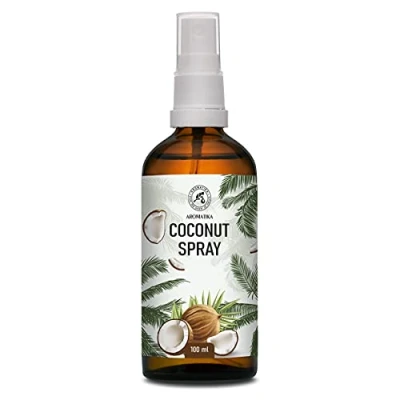 Afbeelding van kokos kamerspray en luchtverfrisser, 100 ml, aromaspray, aromatherapie, kamernevel voor kamer, kussen linnen spray, geurspray, aromatische spray